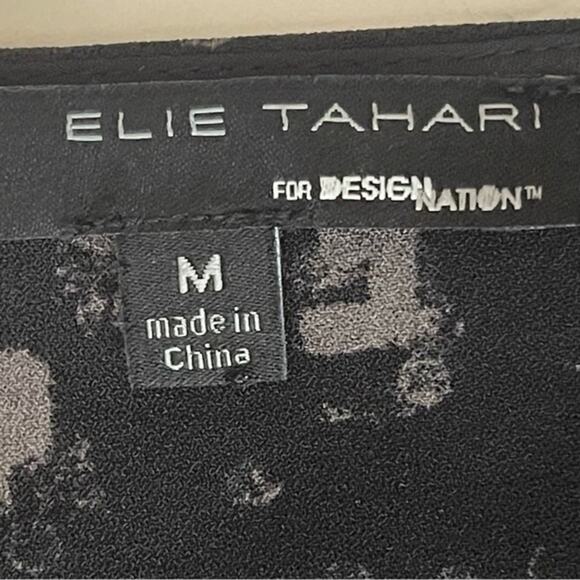 Elie Tahari Black Gray Athletic Wear Zippered Gorpcore Vented Dress Size M - Picture 10 of 14